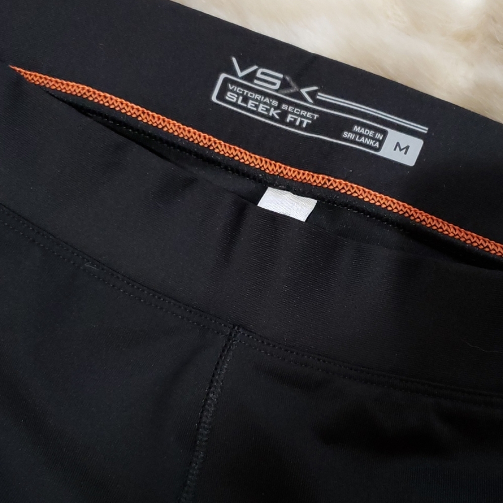 Victoria's Secret M sleek fit black yoga pants
